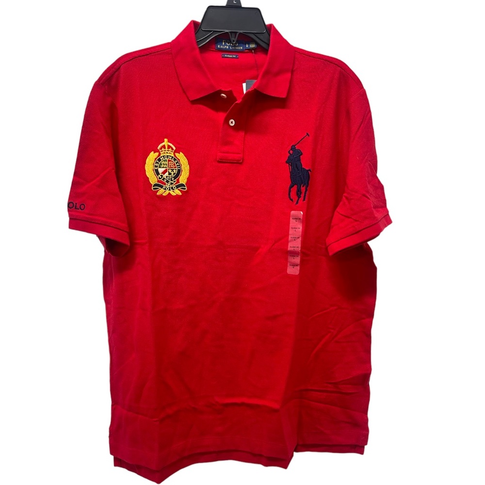 Polo by Ralph Lauren Classic Fit RED Polo Shirt NWT $79 - Picture 1 of 5